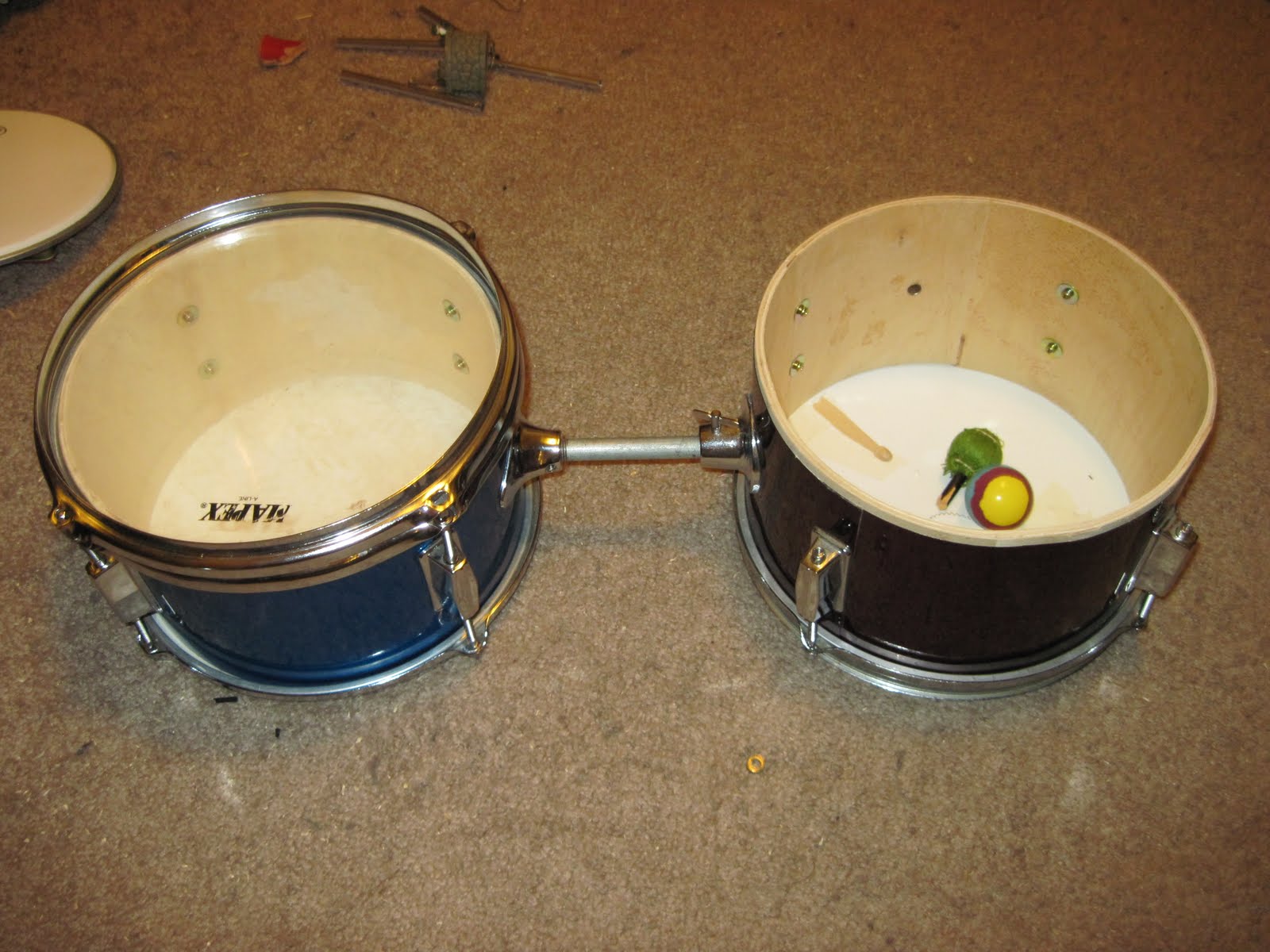 Music, DIY, Recording, Drums, and Other Drumracas Custom Made Drum